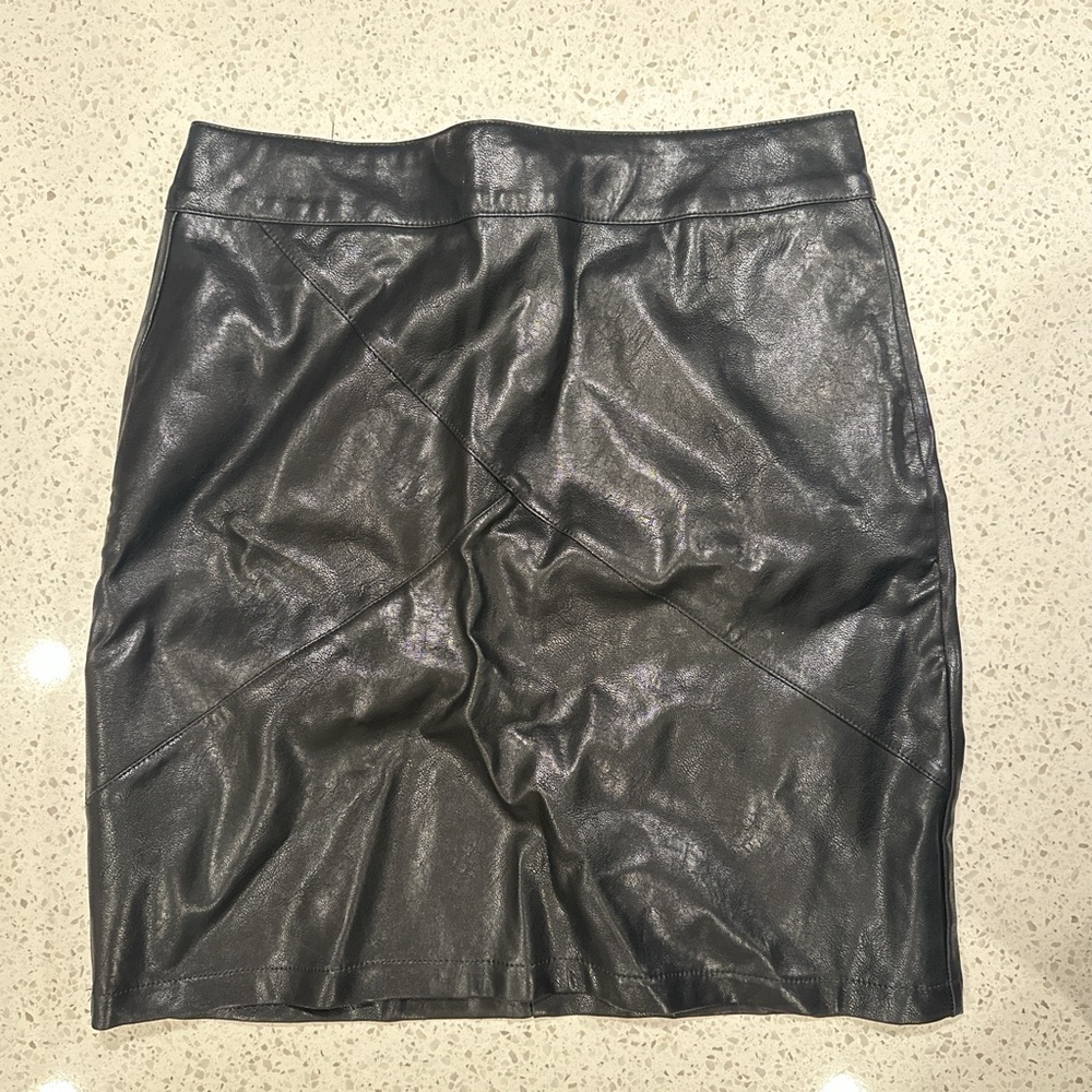 Black Leather Skirt